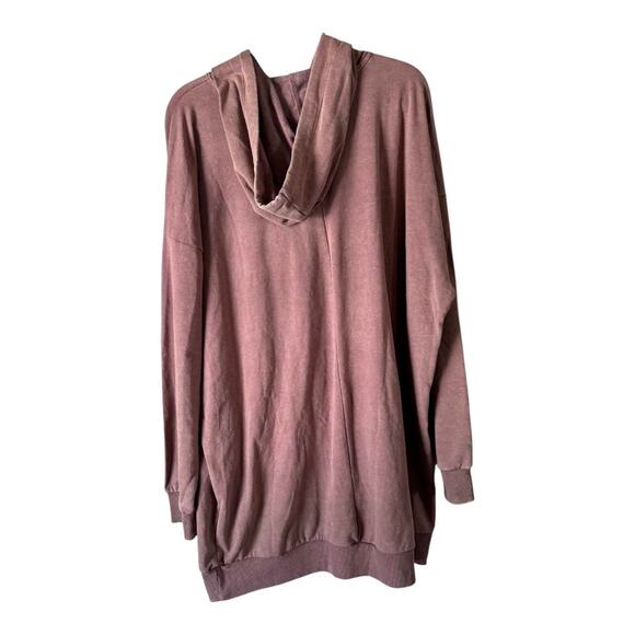 NOBO BUTTERFLY RHINESTONE HOODIE SWEATSHIRT BROWN NWT SIZE 3XL - Picture 5 of 7